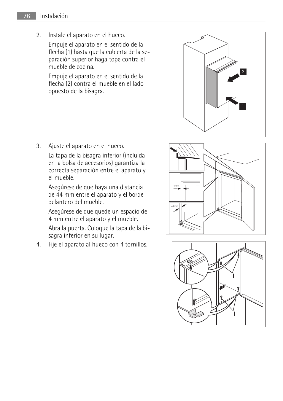 AEG AGS58200F0 User Manual | Page 76 / 84