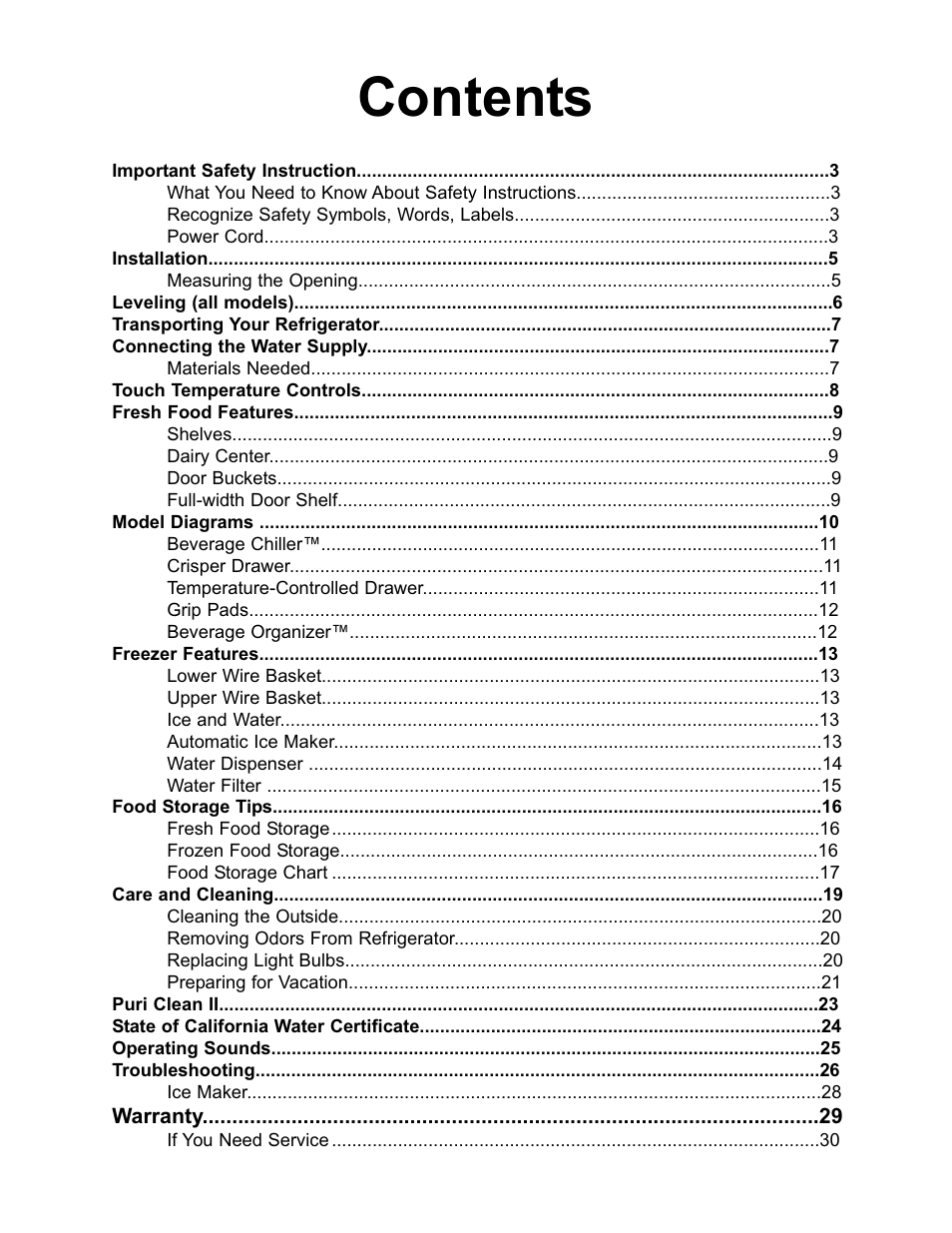 Aga Ranges AFHR-36 User Manual | Page 2 / 30