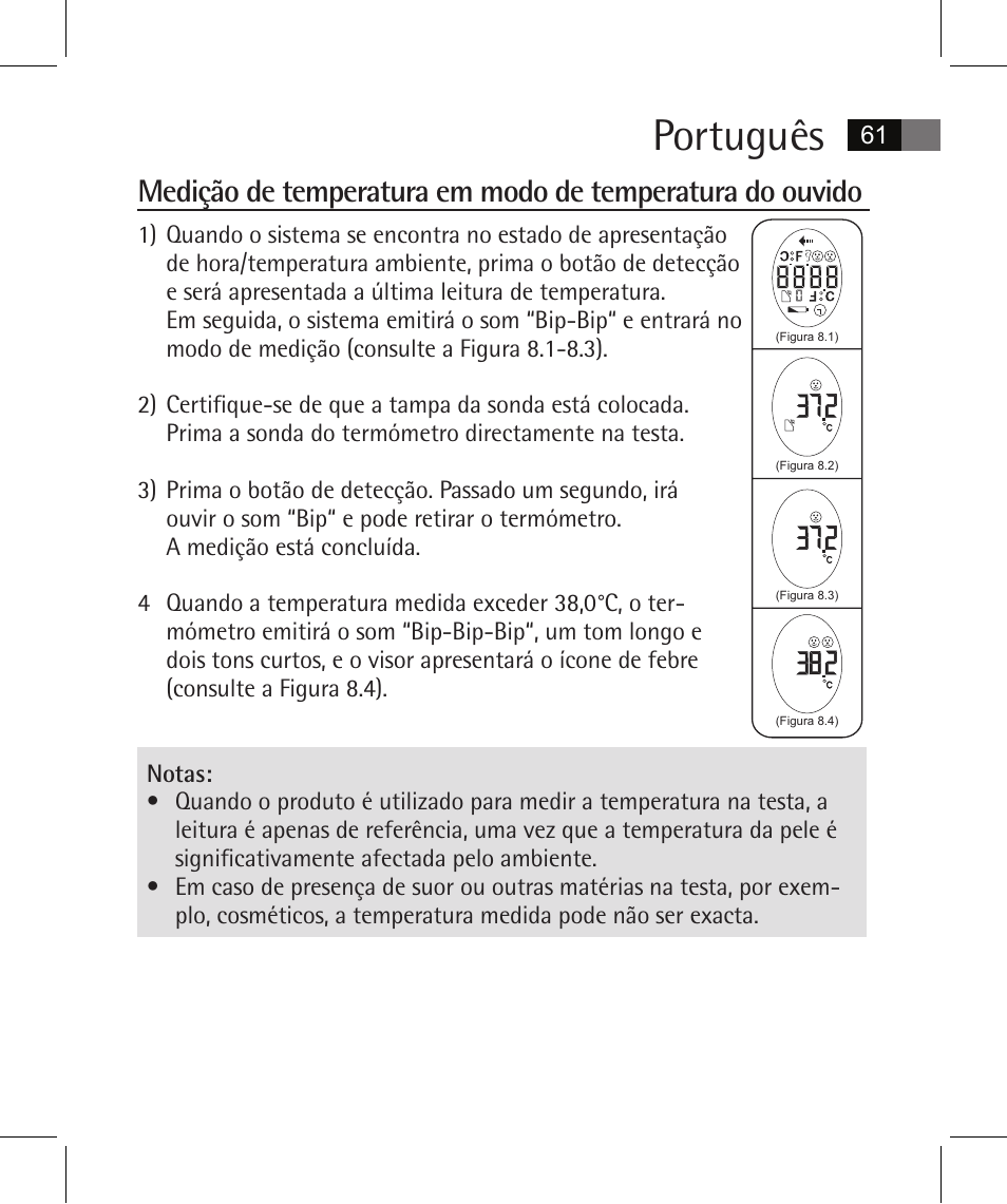 Português | AEG FT 4925 User Manual | Page 61 / 138