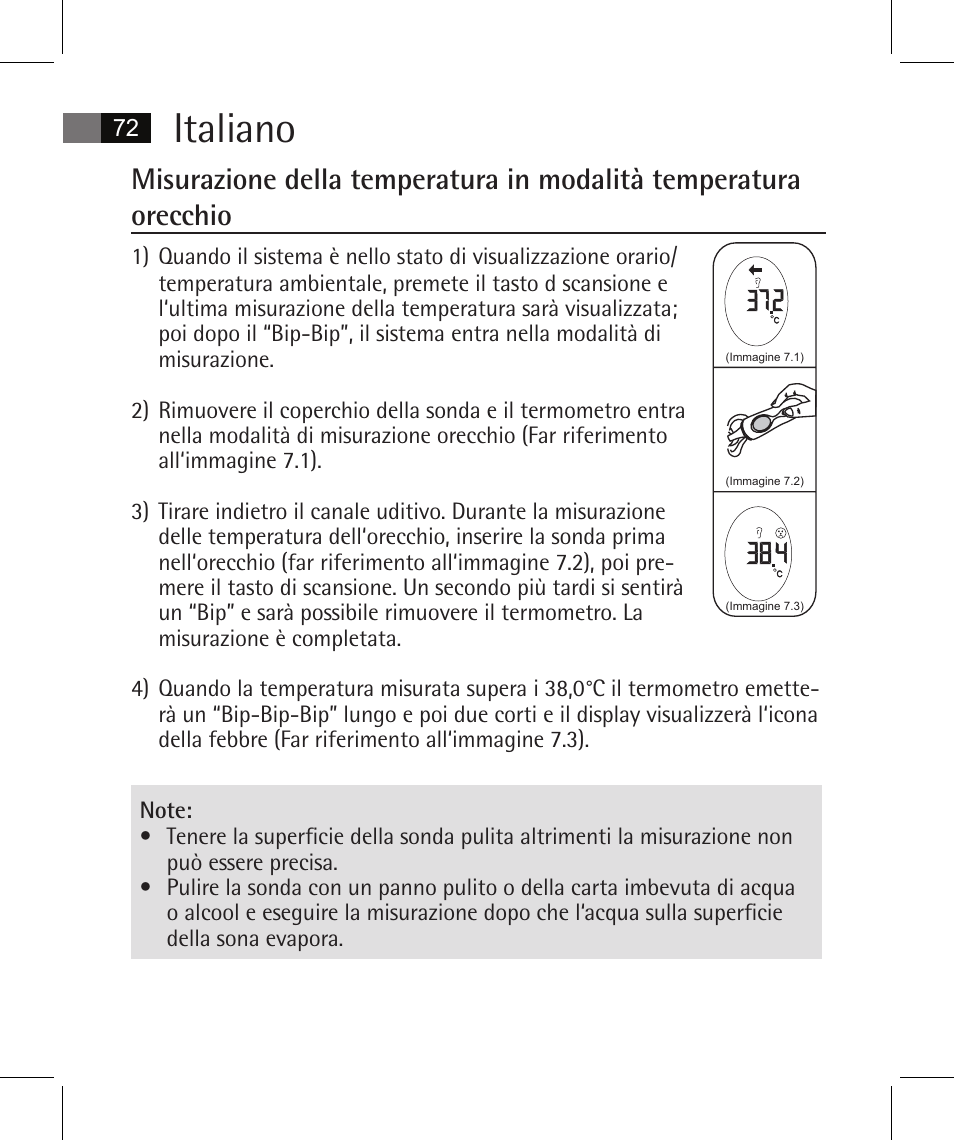 Italiano | AEG FT 4925 User Manual | Page 72 / 138