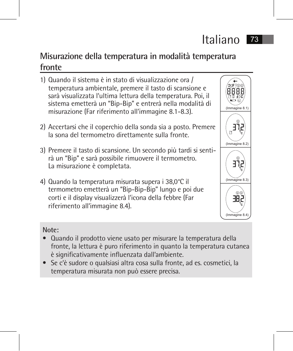 Italiano | AEG FT 4925 User Manual | Page 73 / 138