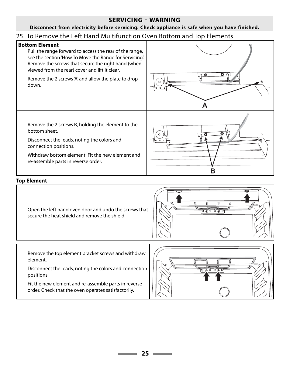 Aga Ranges LEGACY F107411-01 User Manual | Page 25 / 32