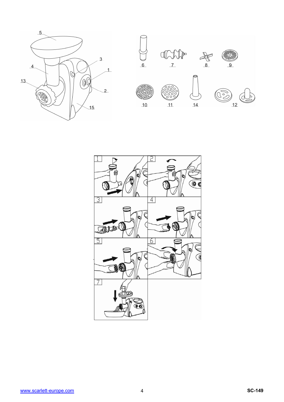 Scarlett SC-149 User Manual | Page 4 / 18