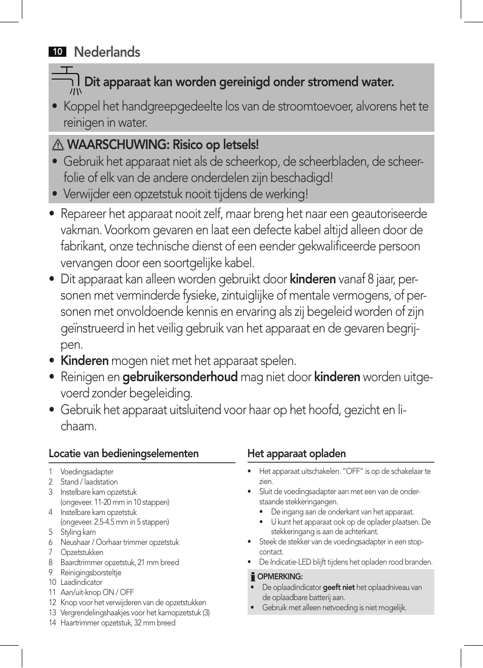 Nederlands | AEG BHT 5640 User Manual | Page 10 / 54