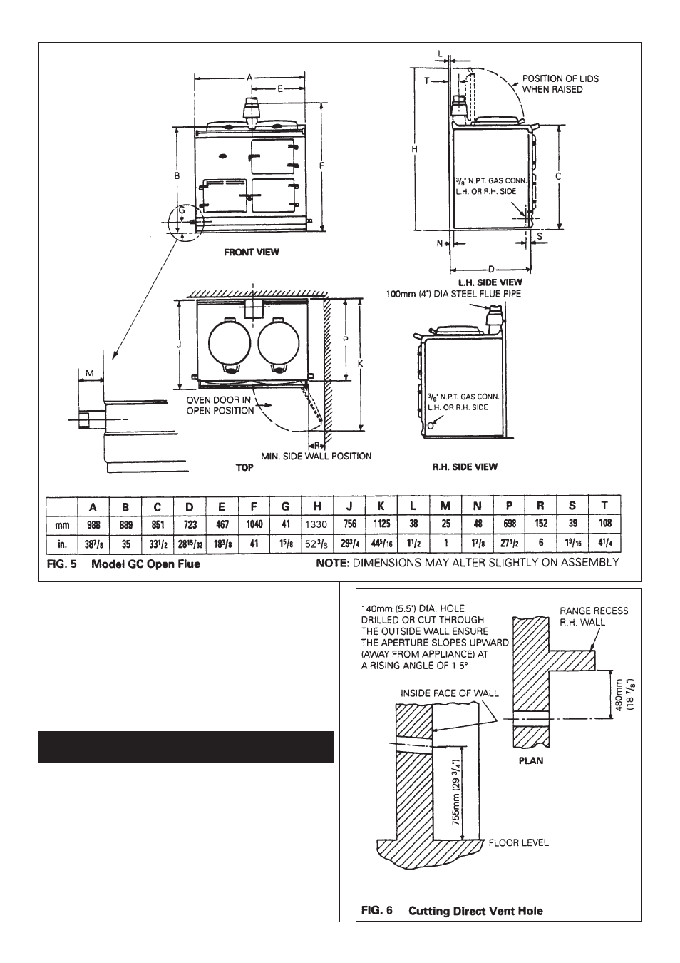 Location of name plate | Aga Ranges GC User Manual | Page 4 / 8
