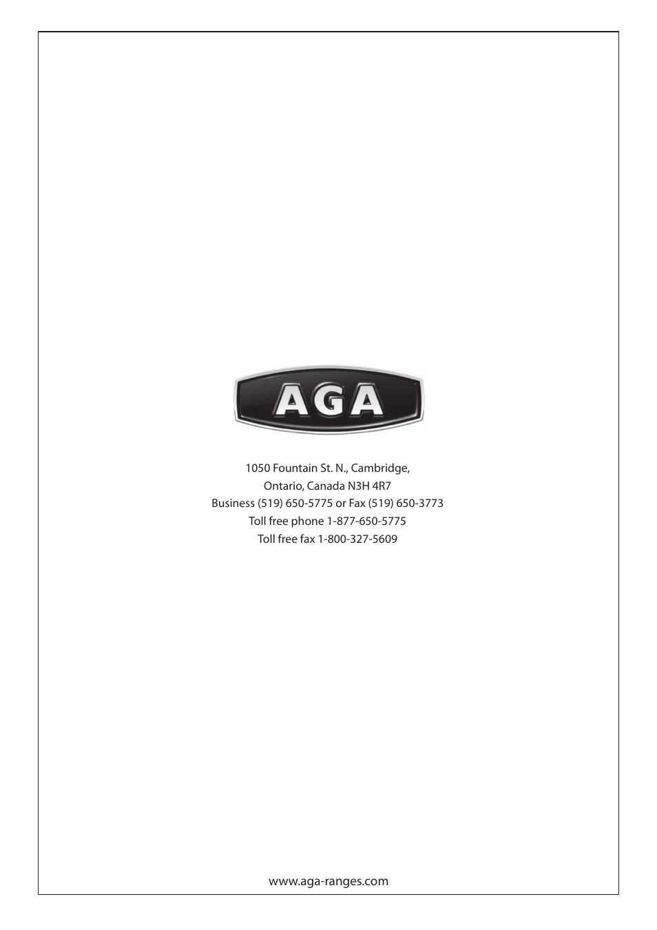 Aga Ranges DUAL FUEL U110054 - 03A User Manual | Page 48 / 48