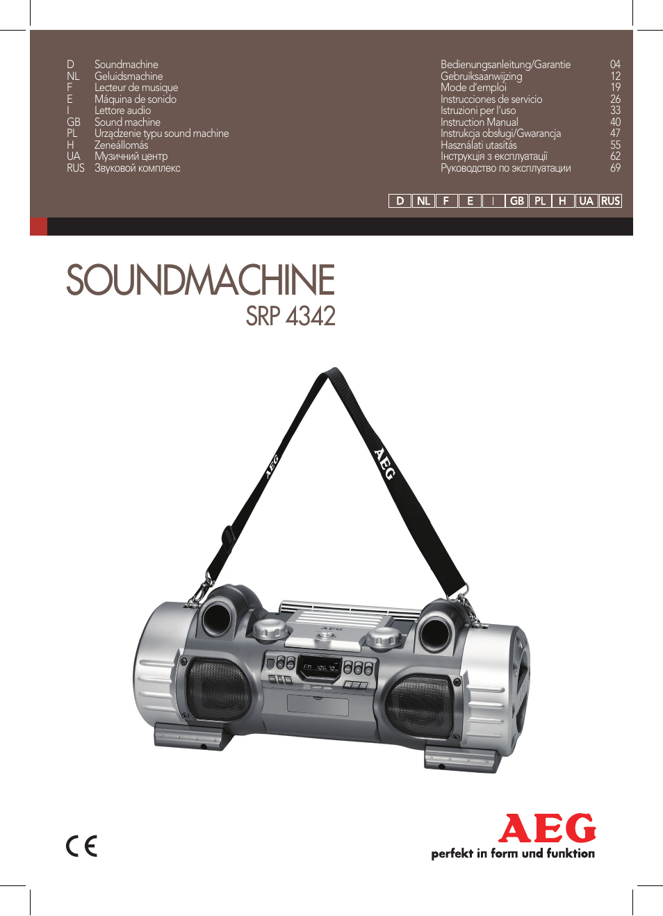 AEG SRP 4342 CD-MP3 User Manual | 78 pages