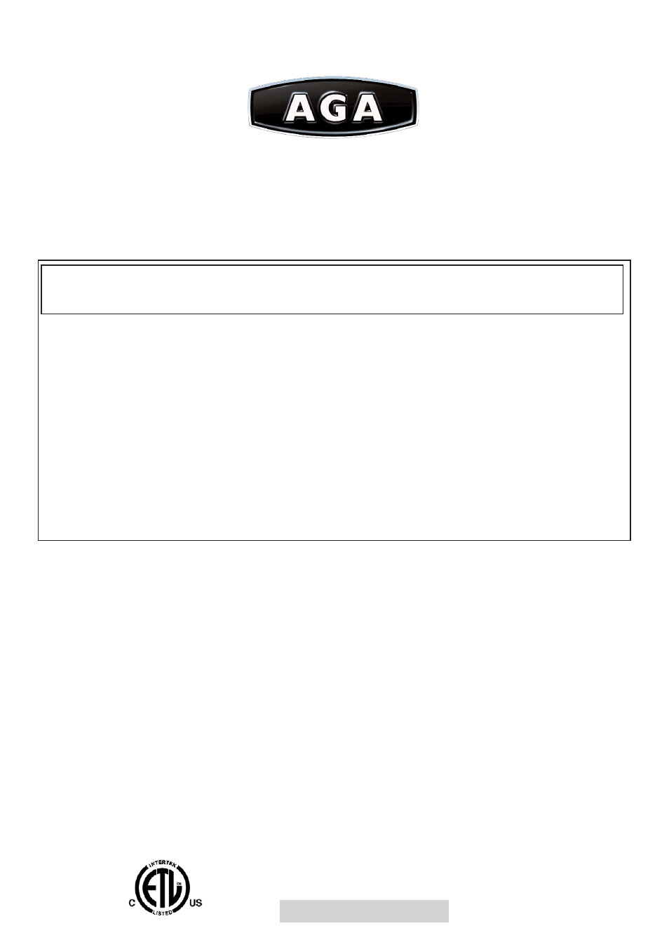 Aga Ranges 6-4 Series User Manual | 60 pages