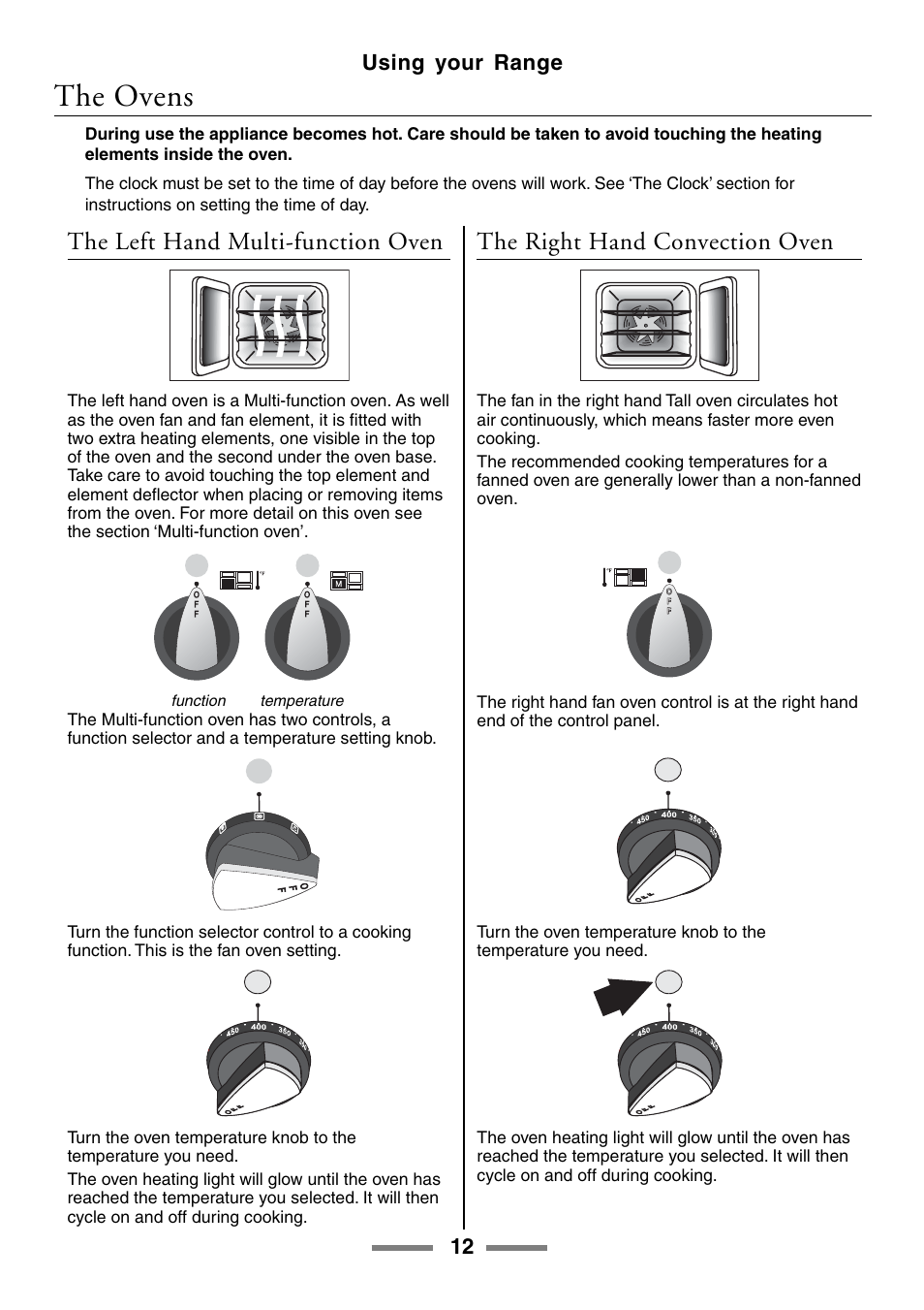 The ovens | Aga Ranges U104001-03 User Manual | Page 14 / 56