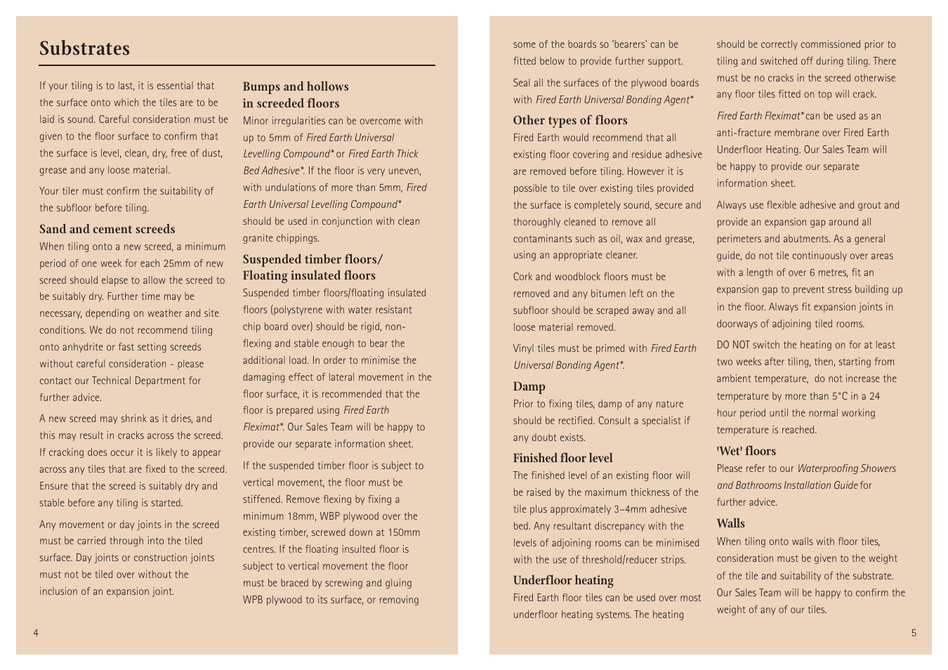 Substrates | Aga Ranges Fired Earth User Manual | Page 3 / 12