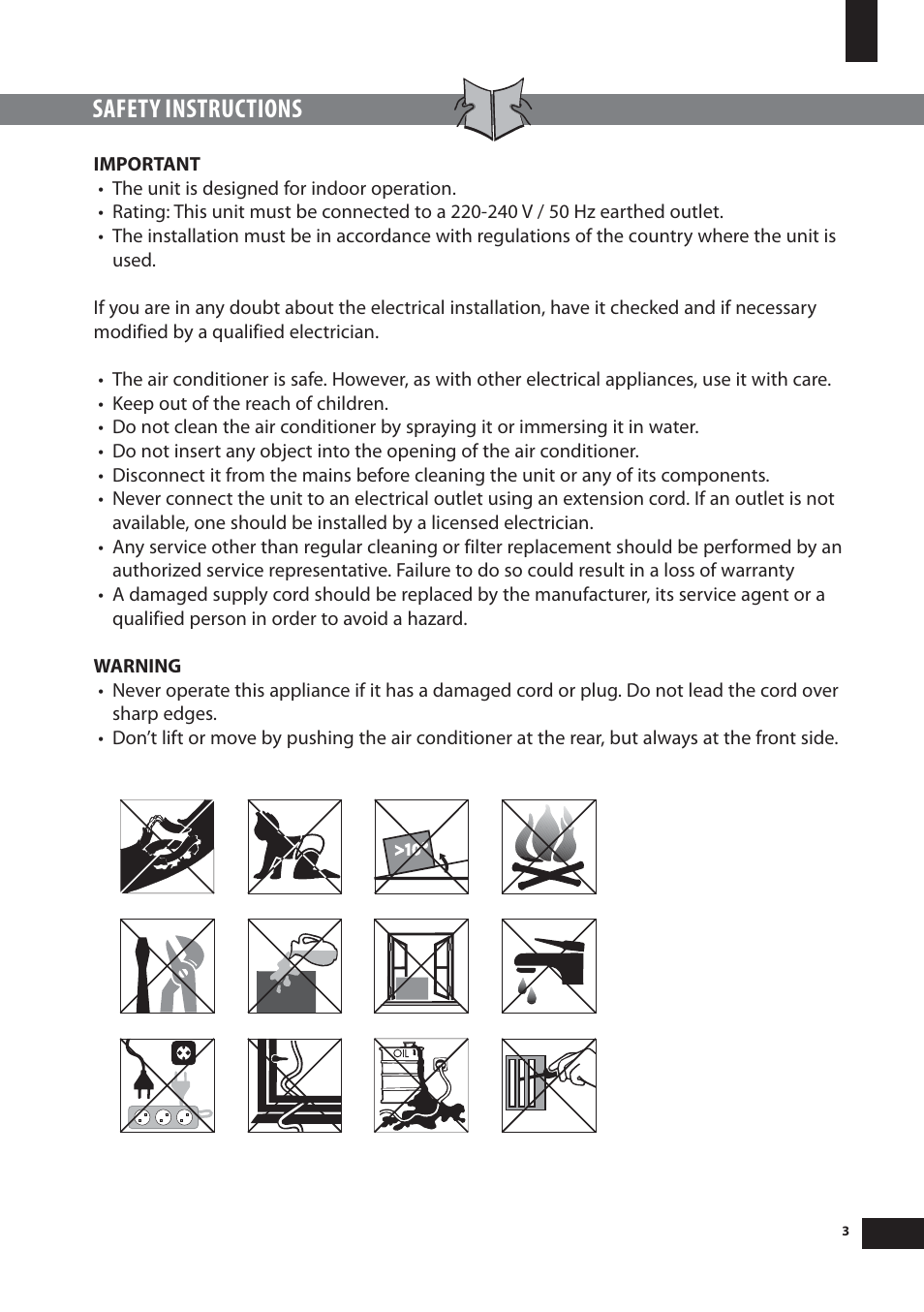Safety instructions | Amcor PLM 15000E User Manual | Page 3 / 12