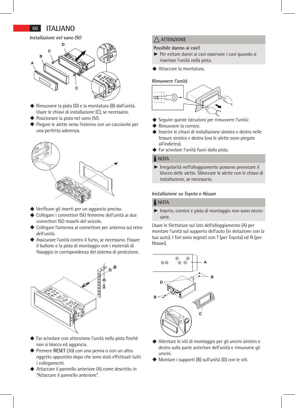 Italiano | AEG AR 4021 BT User Manual | Page 66 / 114