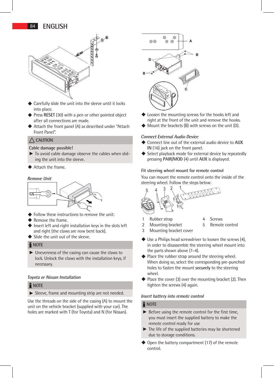 English | AEG AR 4021 BT User Manual | Page 84 / 114