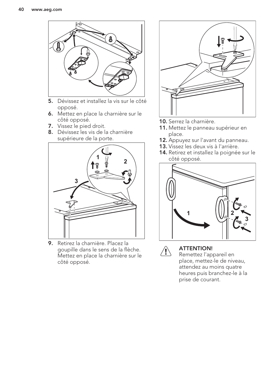 AEG S71449TSW0 User Manual | Page 40 / 60