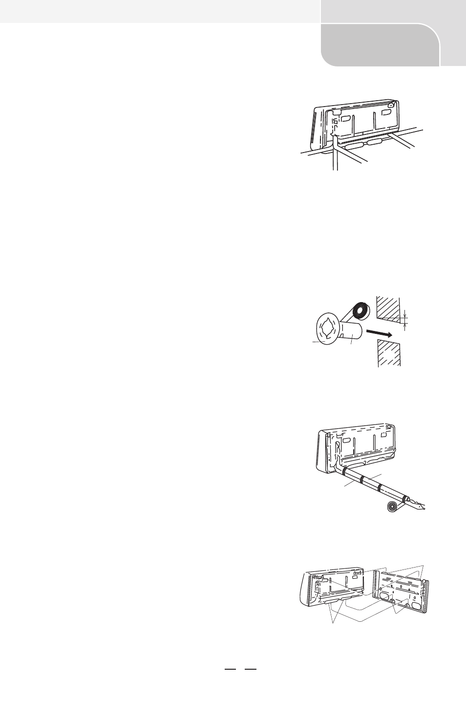 Installation fixture of indoor unit, Installation of wall-mounting plate, Installation of indoor unit | Amcor UCHW-H24AF2 User Manual | Page 19 / 27