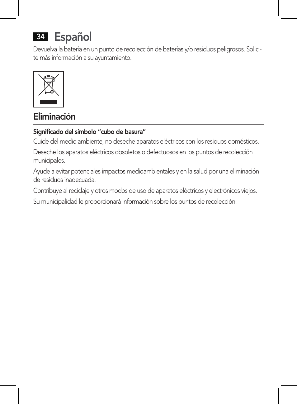 Español | AEG HR 5654 User Manual | Page 34 / 82