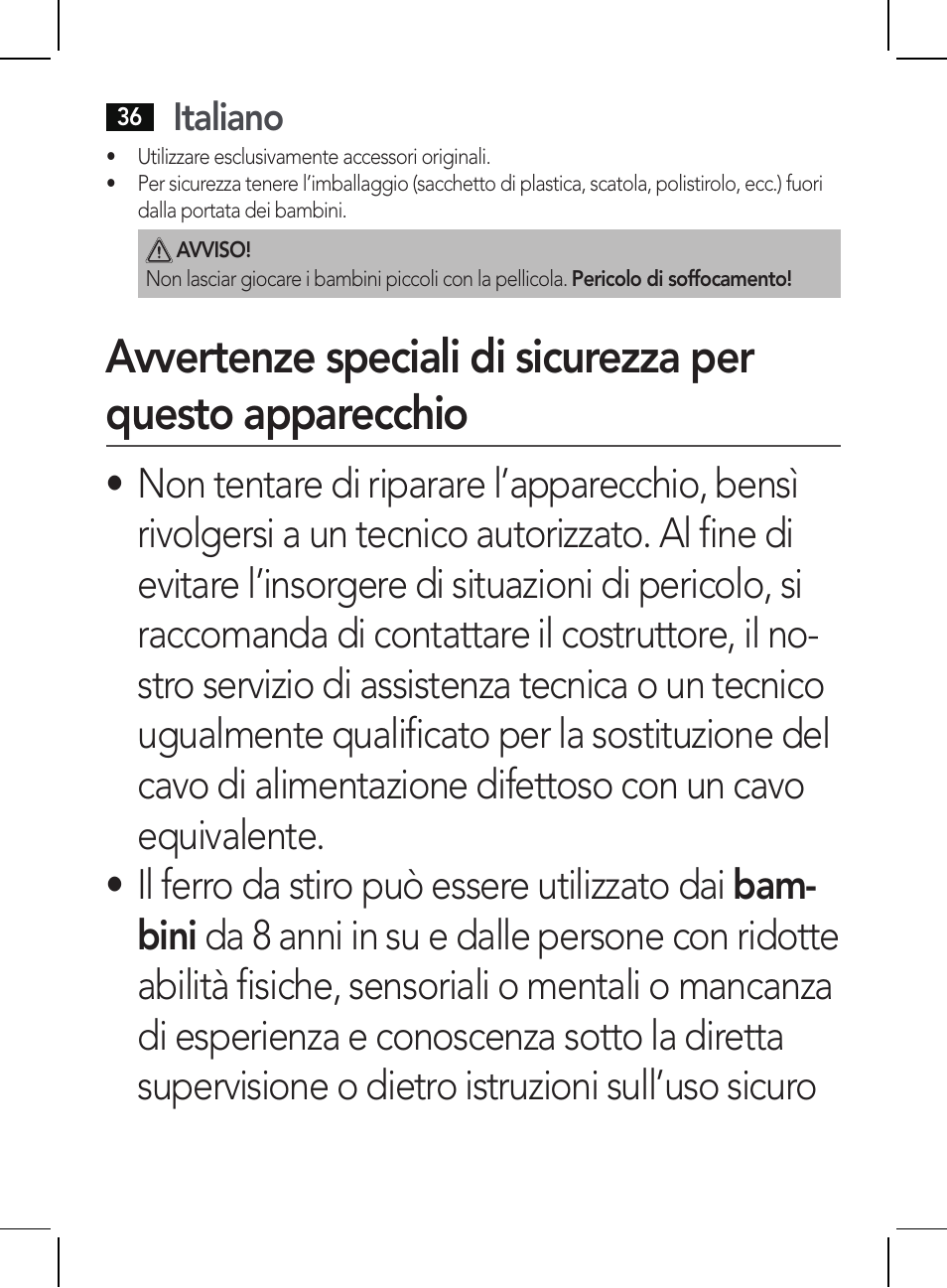 Italiano | AEG HR 5654 User Manual | Page 36 / 82