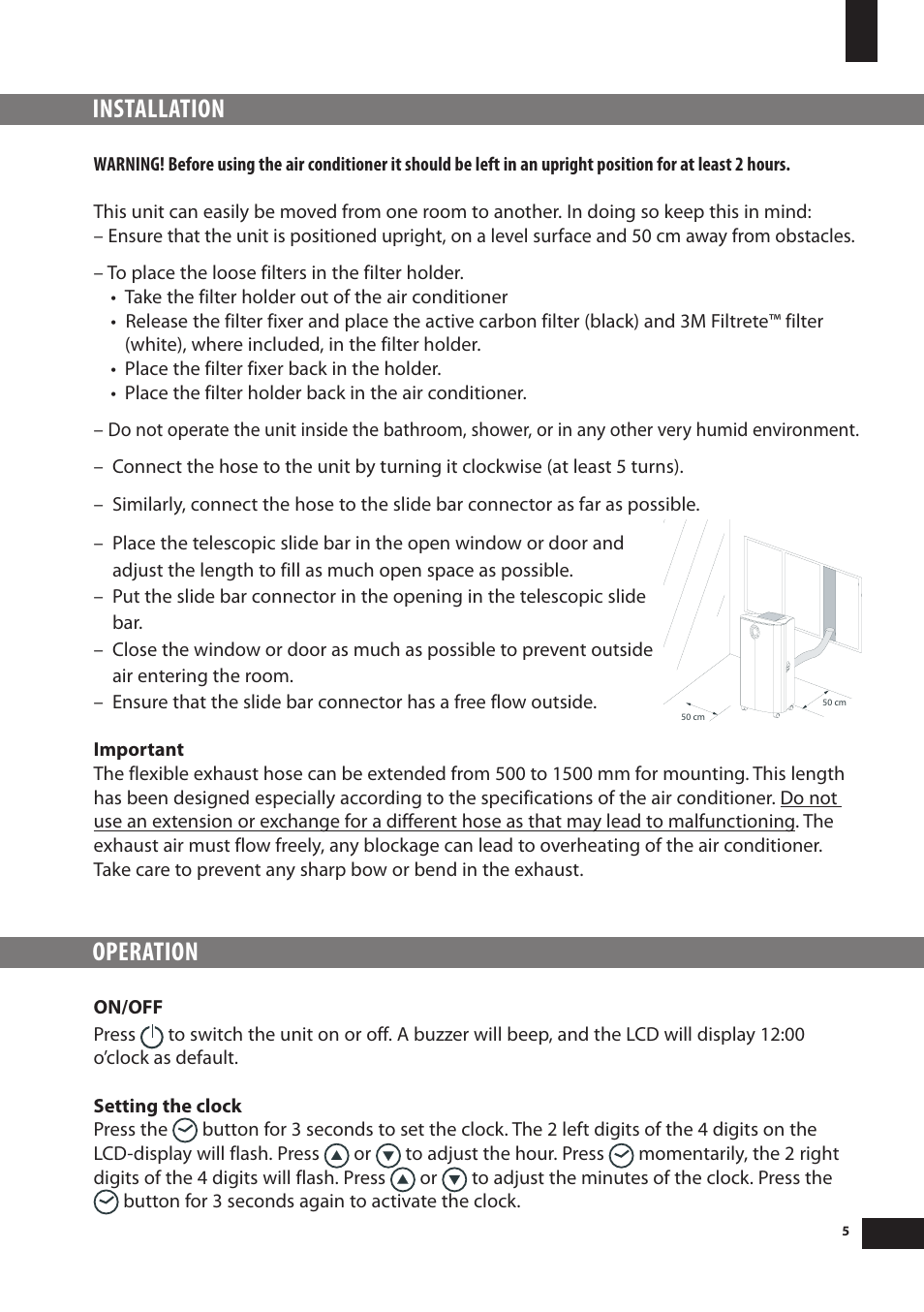Installation, Operation | Amcor 12000E User Manual | Page 5 / 12