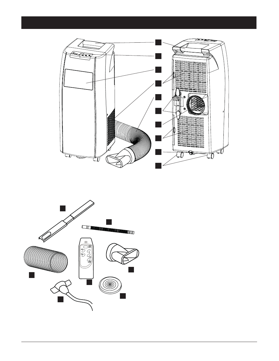 Partes | Amcor NanoMax PORTABLE AIRCONDITIONER User Manual | Page 22 / 32