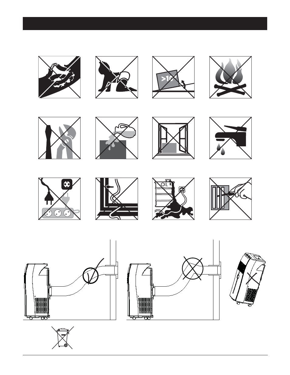 Safety | Amcor NanoMax PORTABLE AIRCONDITIONER User Manual | Page 4 / 32
