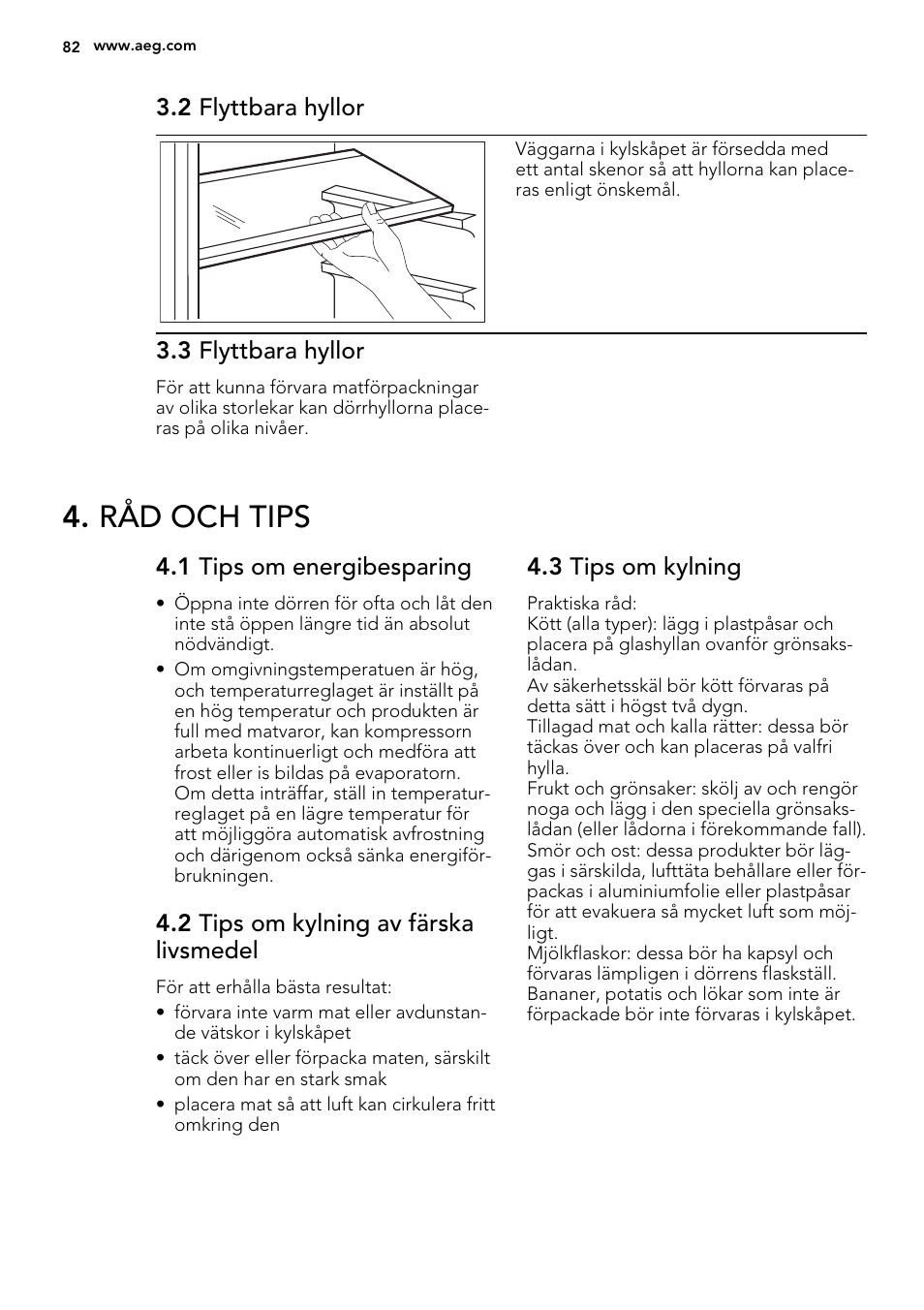 Råd och tips | AEG SKD81840S1 User Manual | Page 82 / 92