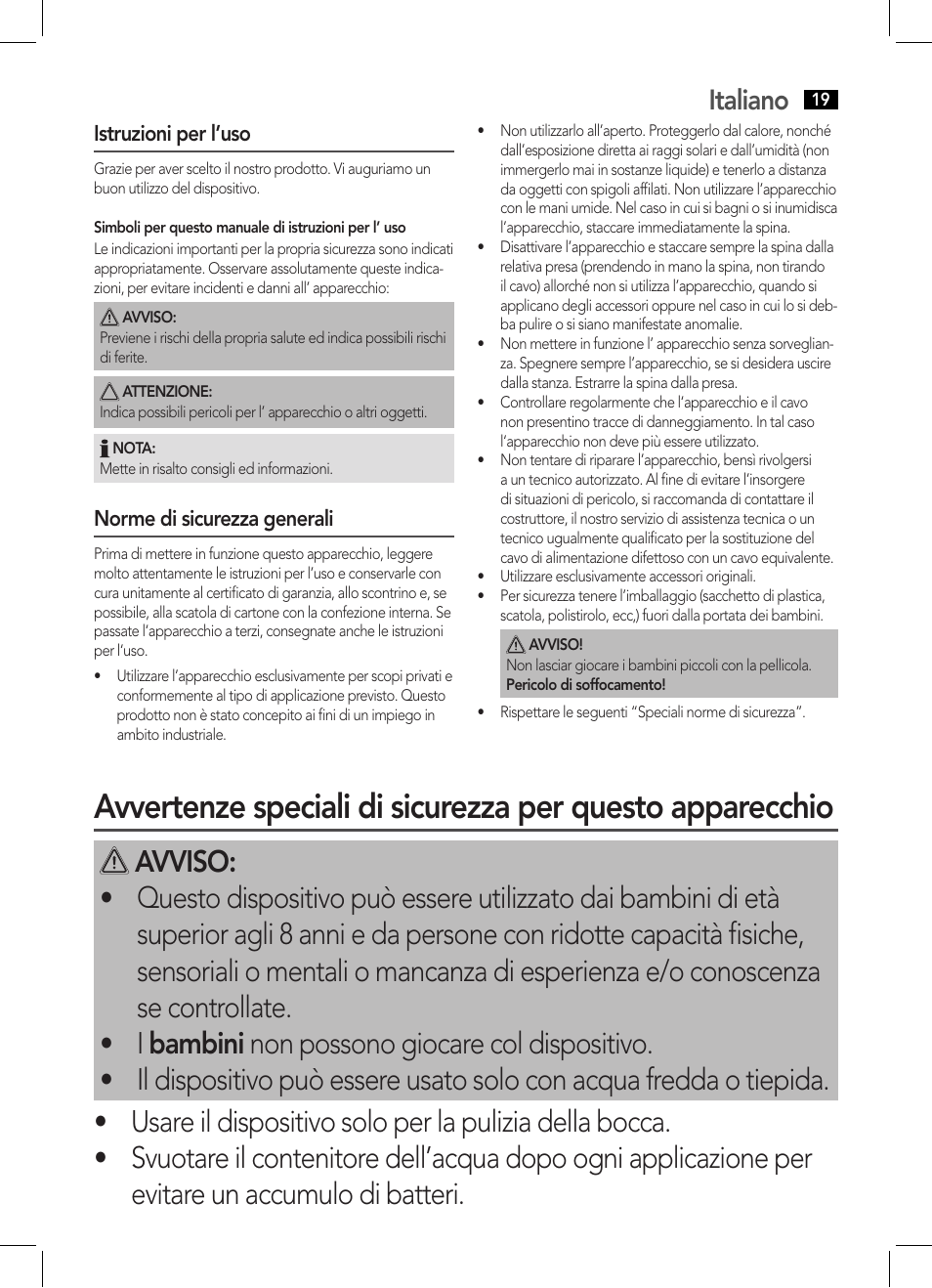 Italiano | AEG MD 5613 User Manual | Page 19 / 42