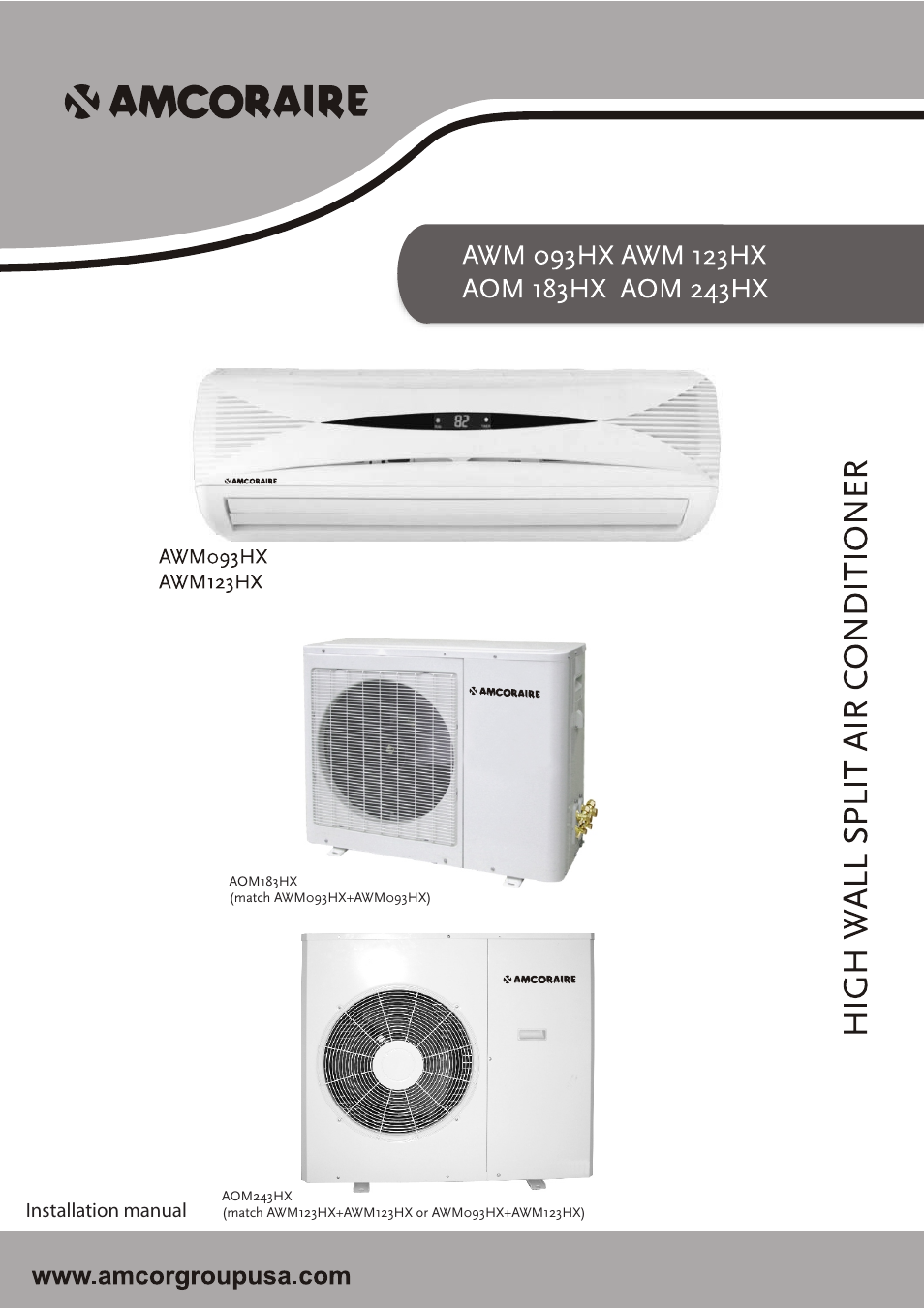 Amcor AOM 183HX User Manual | 28 pages