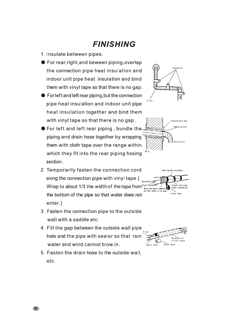 Finishing | Amcor AOM 183HX User Manual | Page 10 / 28
