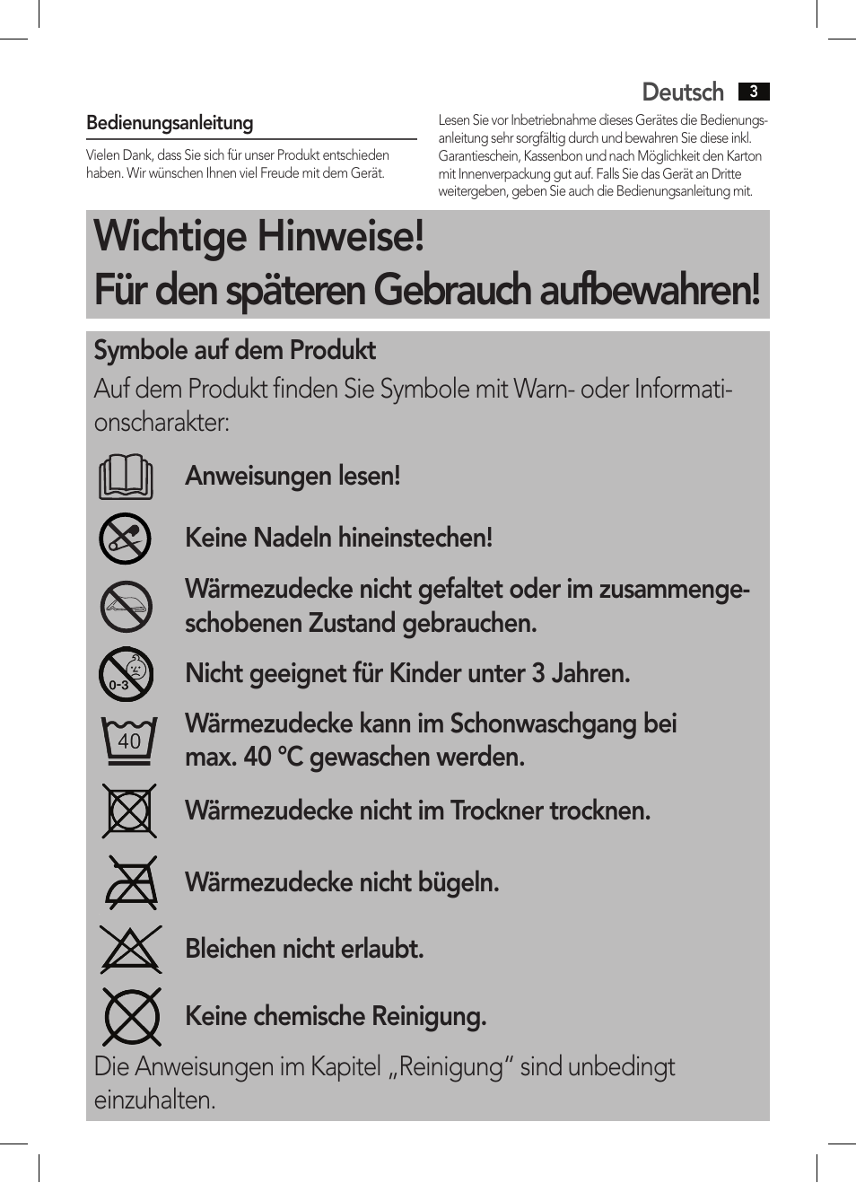 AEG WZD 5648 User Manual | Page 3 / 60