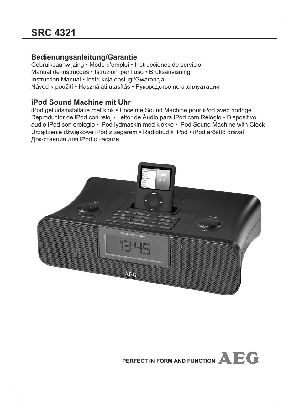AEG SRC 4321 User Manual | 86 pages