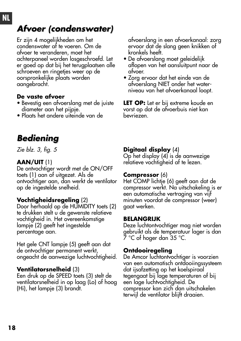 Amcor D950E User Manual | Page 18 / 20