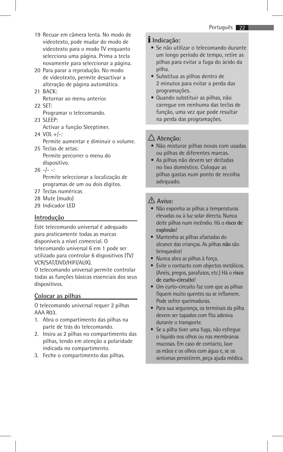 AEG RC 4001 User Manual | Page 20 / 50