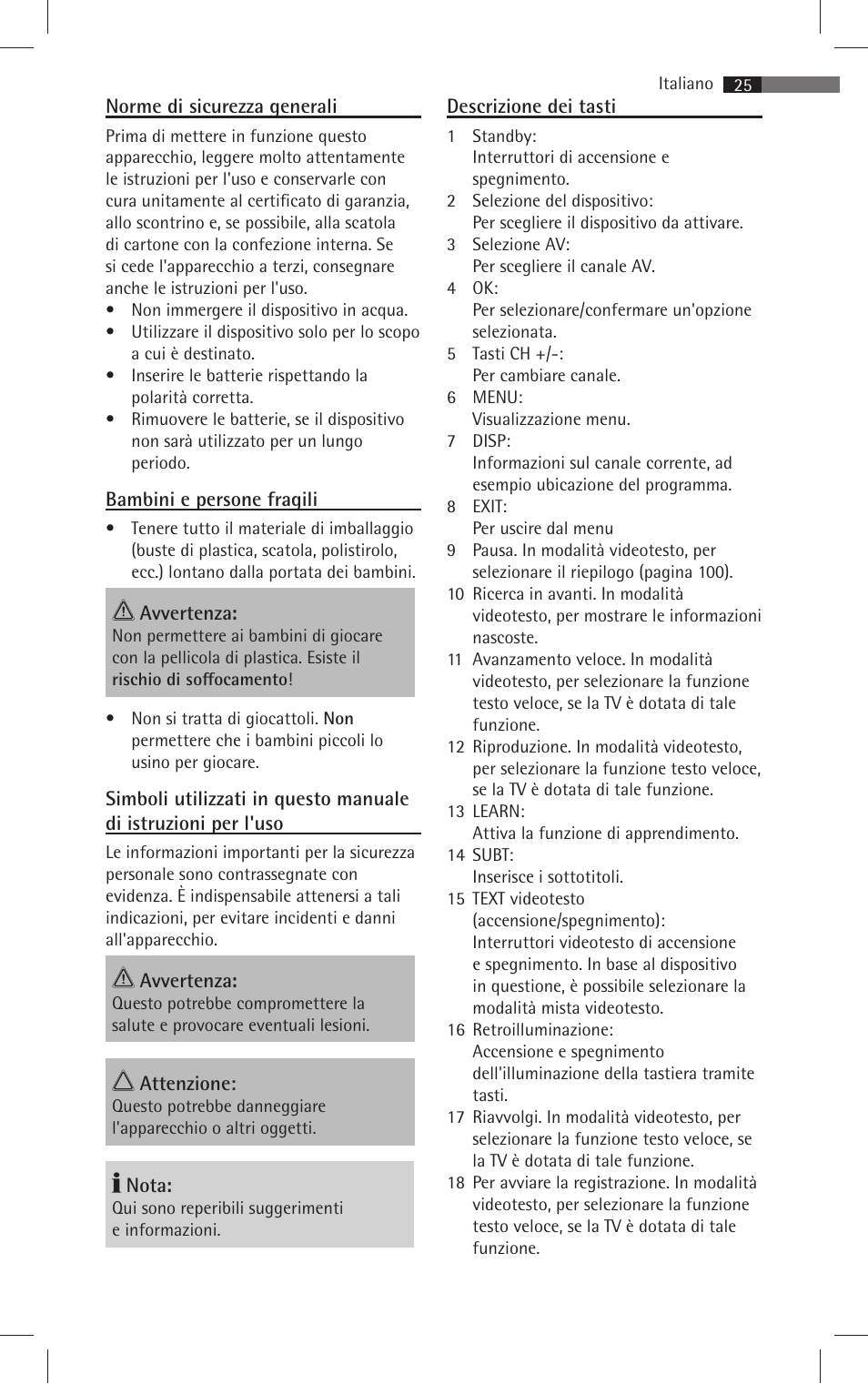 AEG RC 4001 User Manual | Page 23 / 50