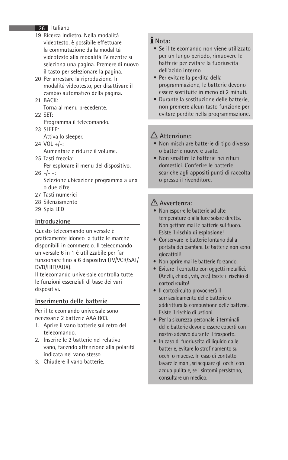 AEG RC 4001 User Manual | Page 24 / 50