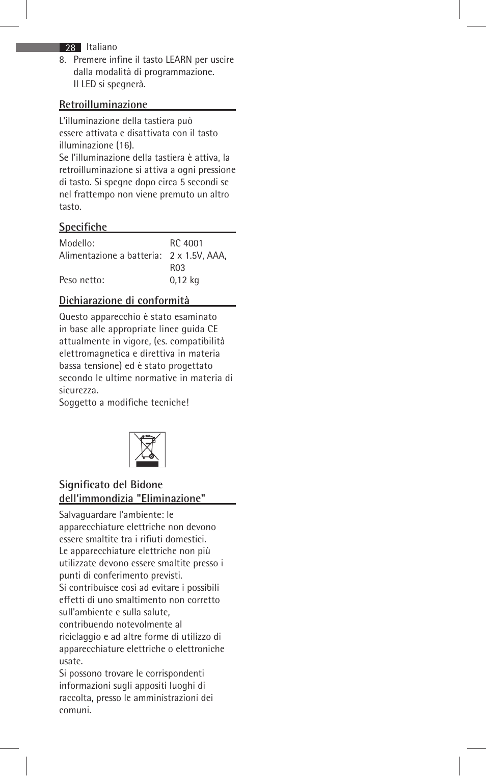 AEG RC 4001 User Manual | Page 26 / 50