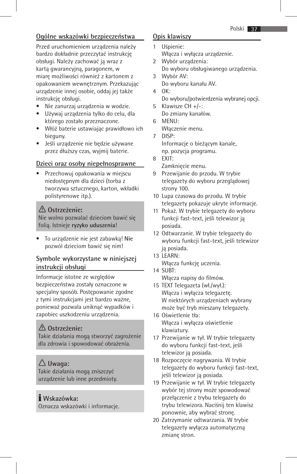 AEG RC 4001 User Manual | Page 35 / 50