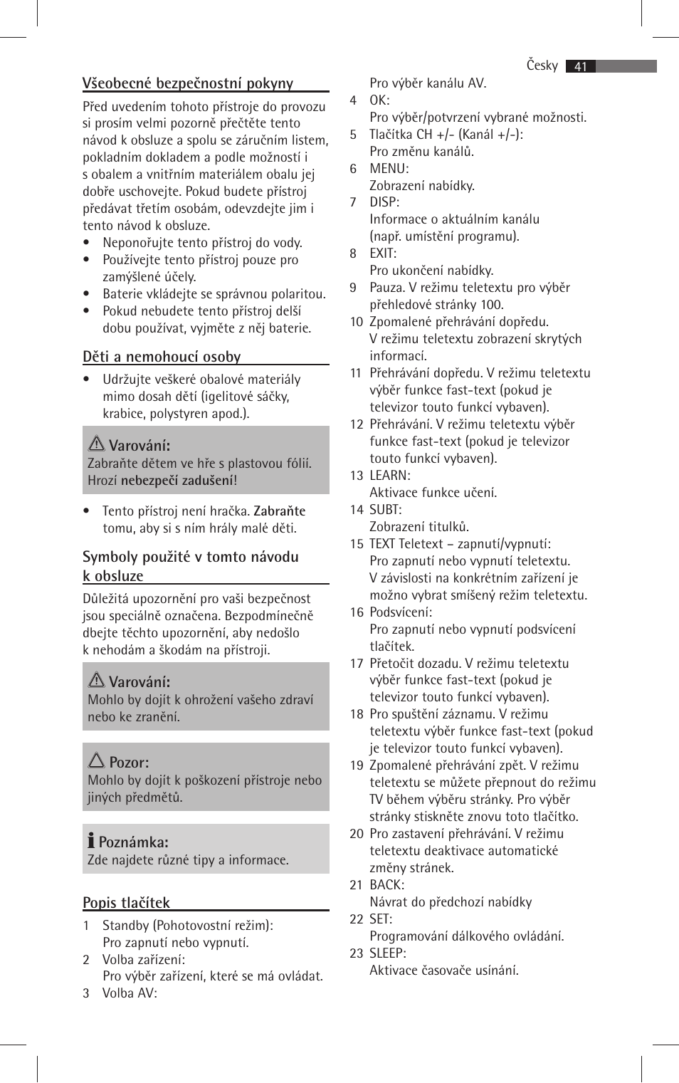 AEG RC 4001 User Manual | Page 39 / 50