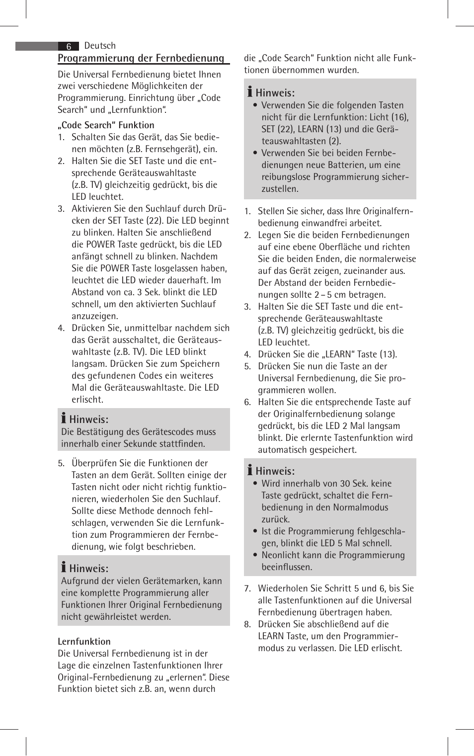 AEG RC 4001 User Manual | Page 4 / 50