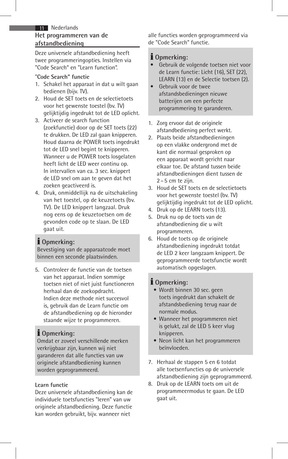 AEG RC 4001 User Manual | Page 9 / 50