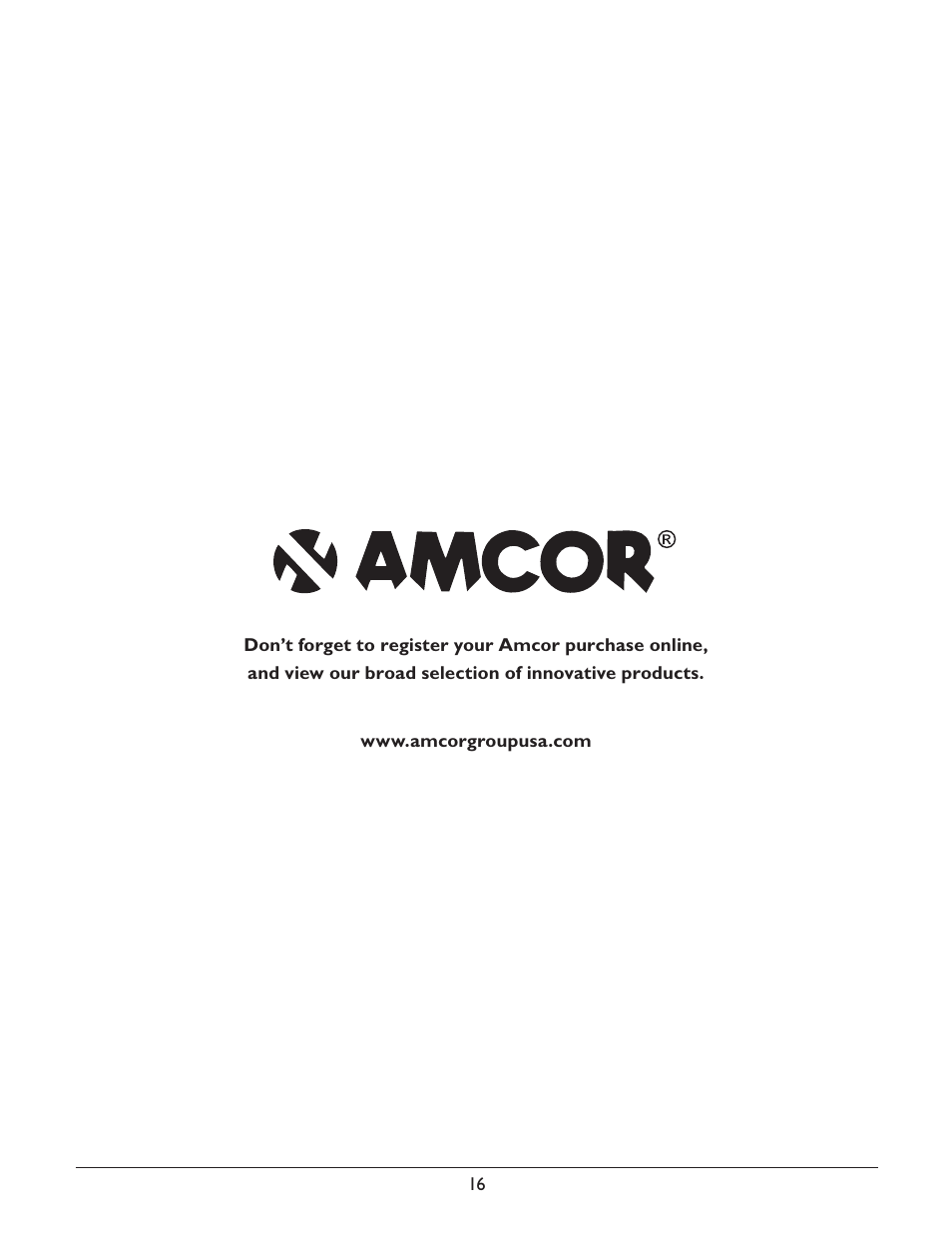 Amcor PVMB-12000E User Manual | Page 18 / 20