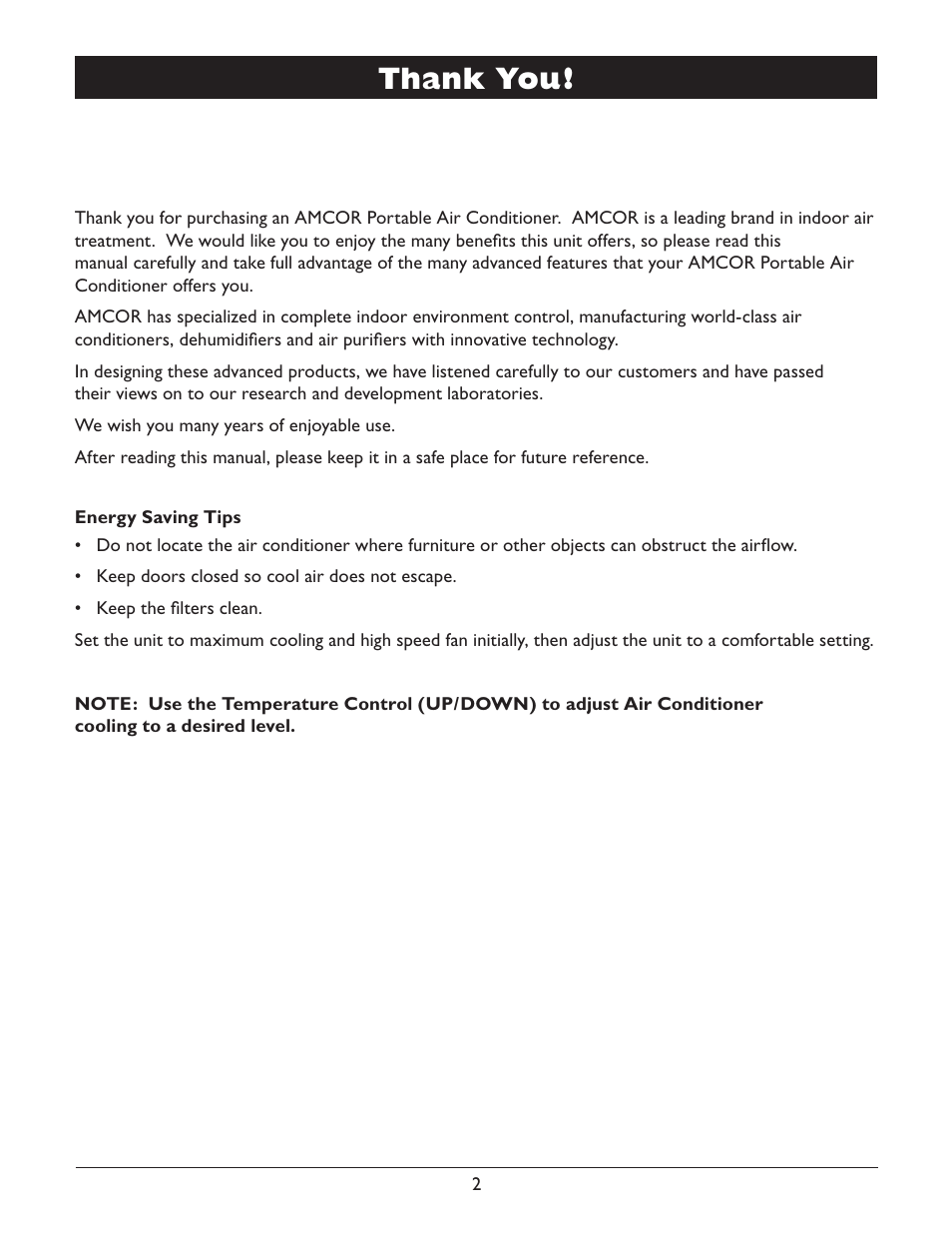 Amcor PVMB-12000E User Manual | Page 4 / 20