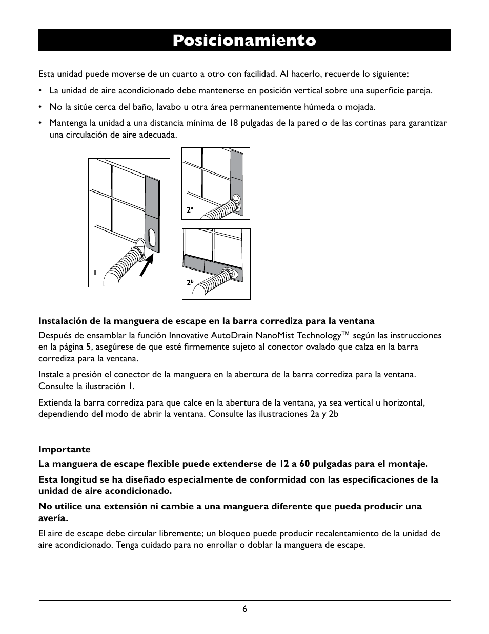 Posicionamiento | Amcor A12000EH User Manual | Page 24 / 32