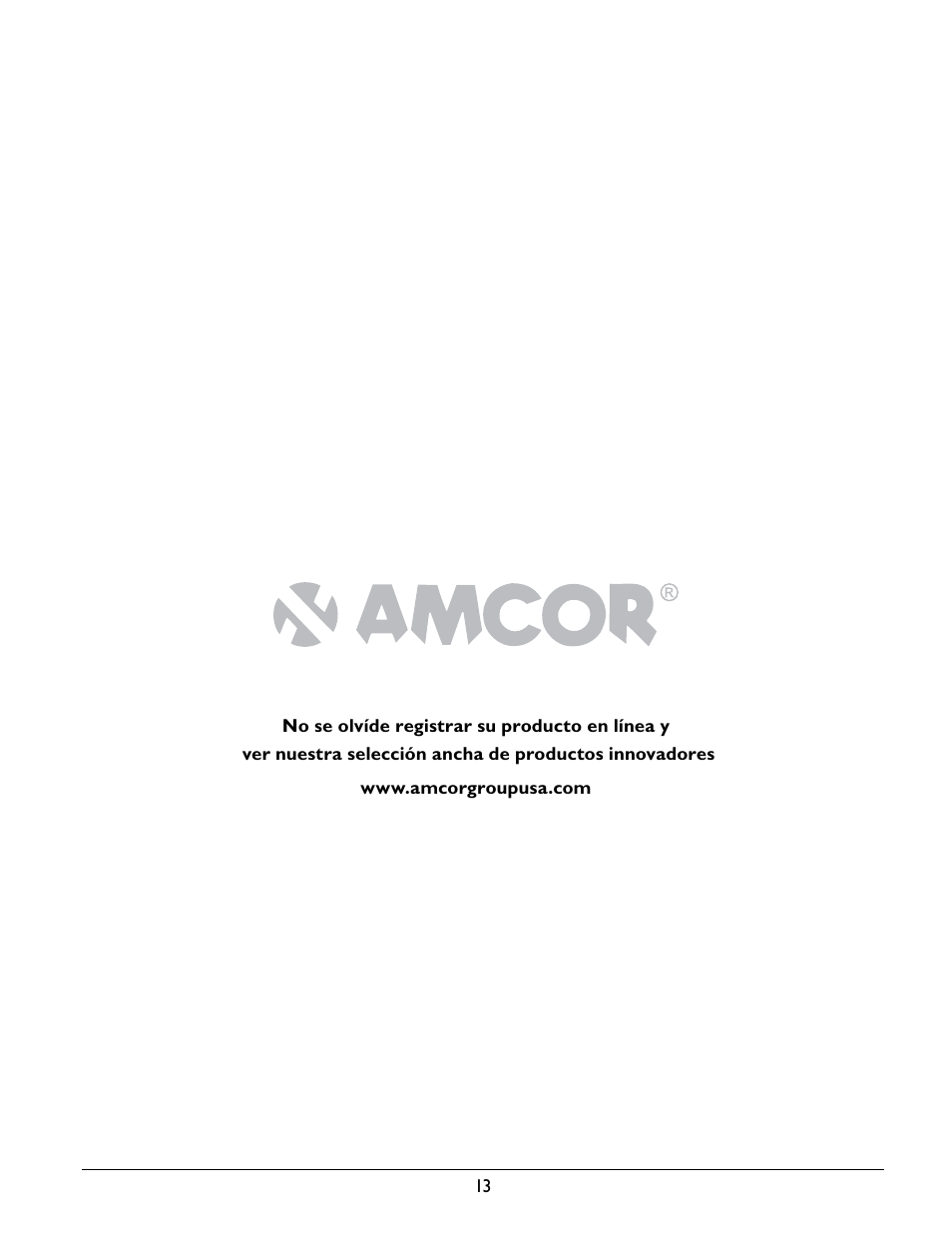Amcor A12000EH User Manual | Page 31 / 32