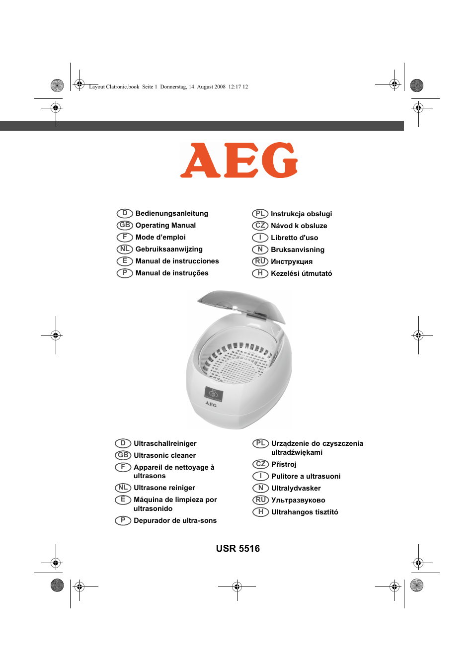 AEG USR 5516 User Manual | 66 pages