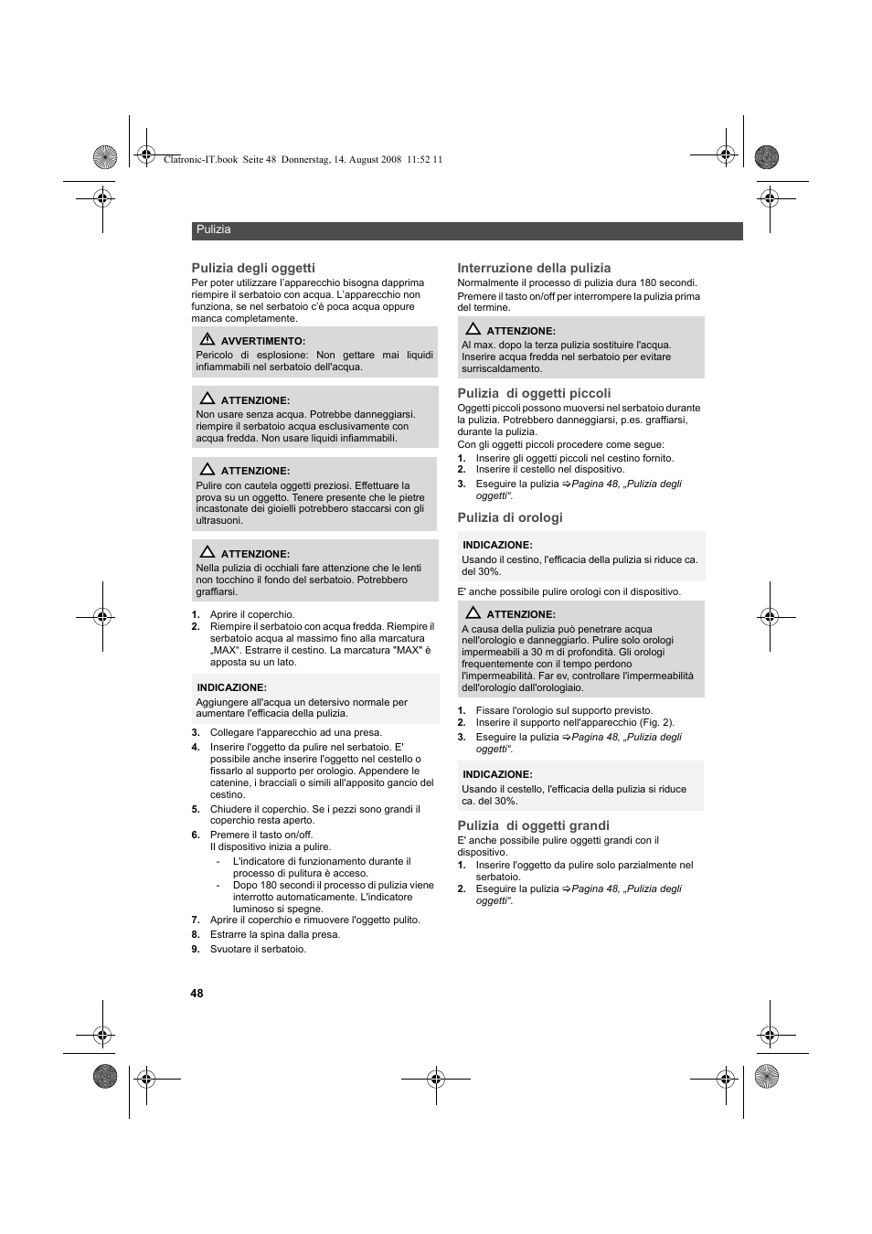AEG USR 5516 User Manual | Page 48 / 66