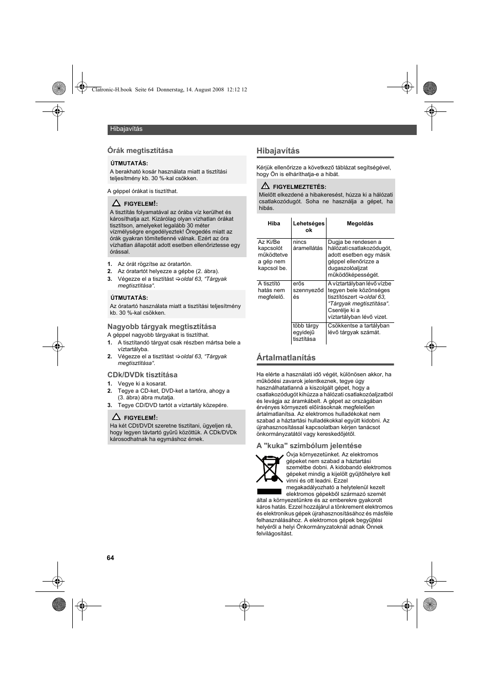 AEG USR 5516 User Manual | Page 64 / 66