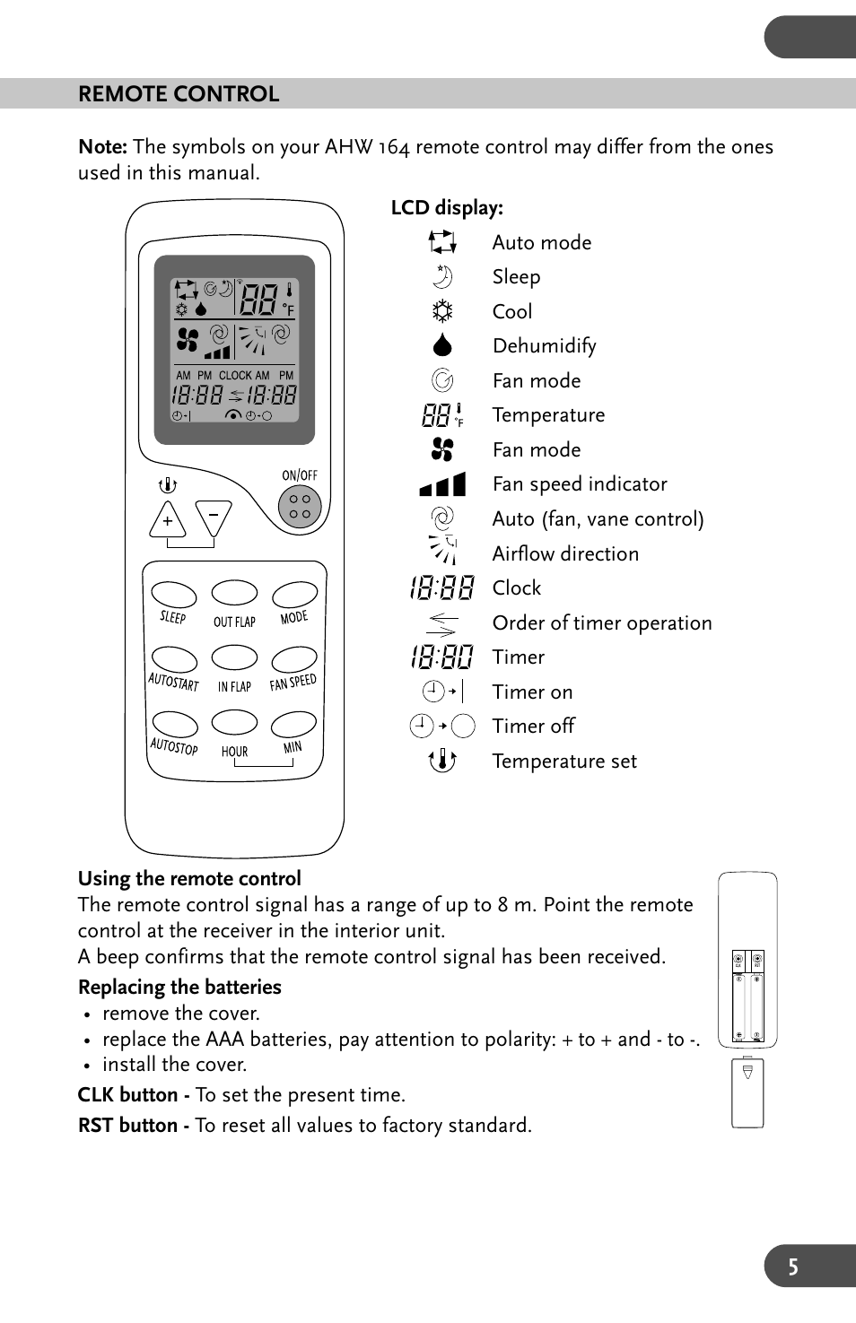 Amcor AHW 164 User Manual | Page 5 / 16