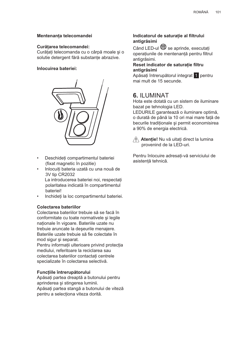Iluminat | AEG X81284WG0 User Manual | Page 101 / 160