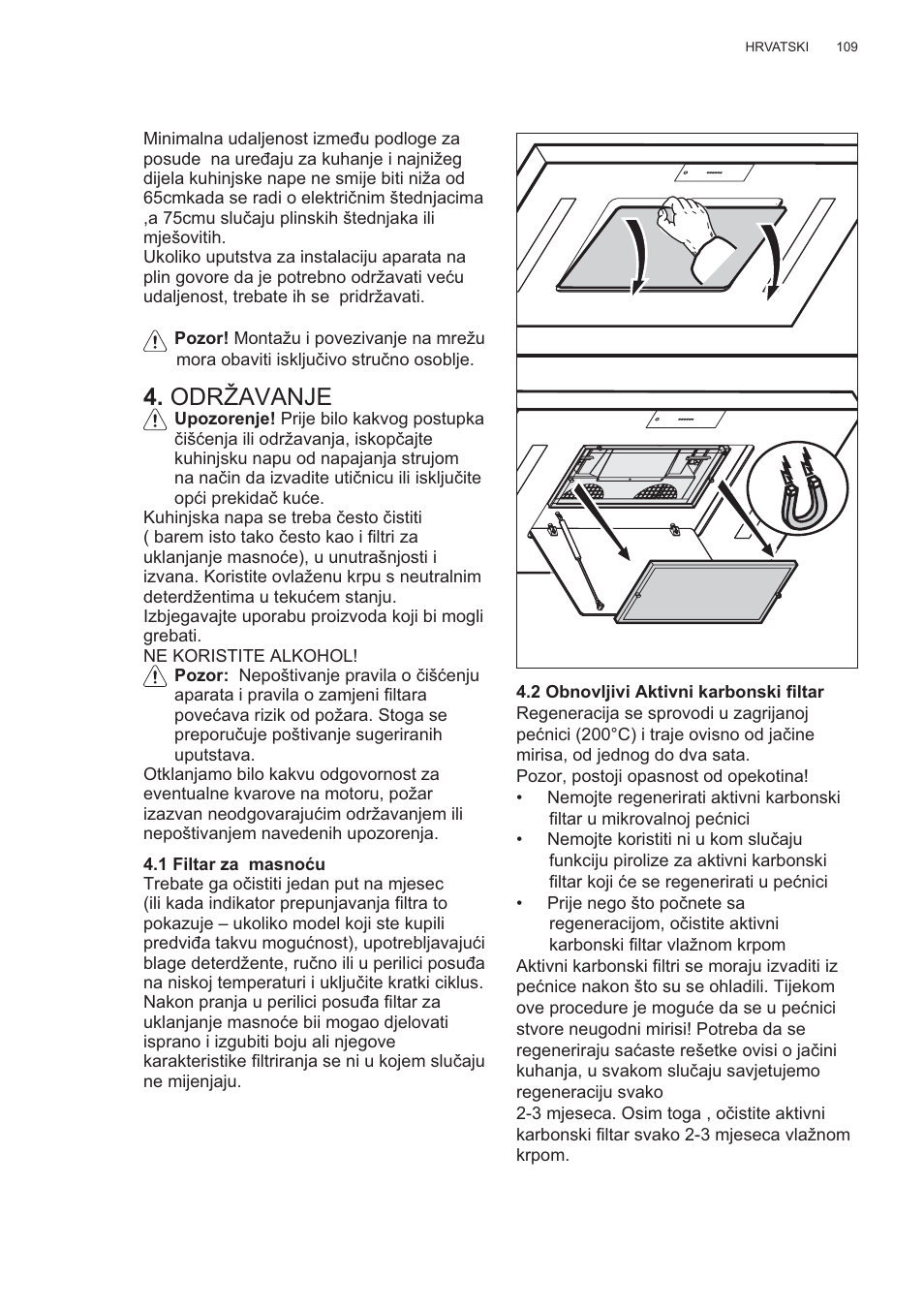 Održavanje | AEG X81284WG0 User Manual | Page 109 / 160