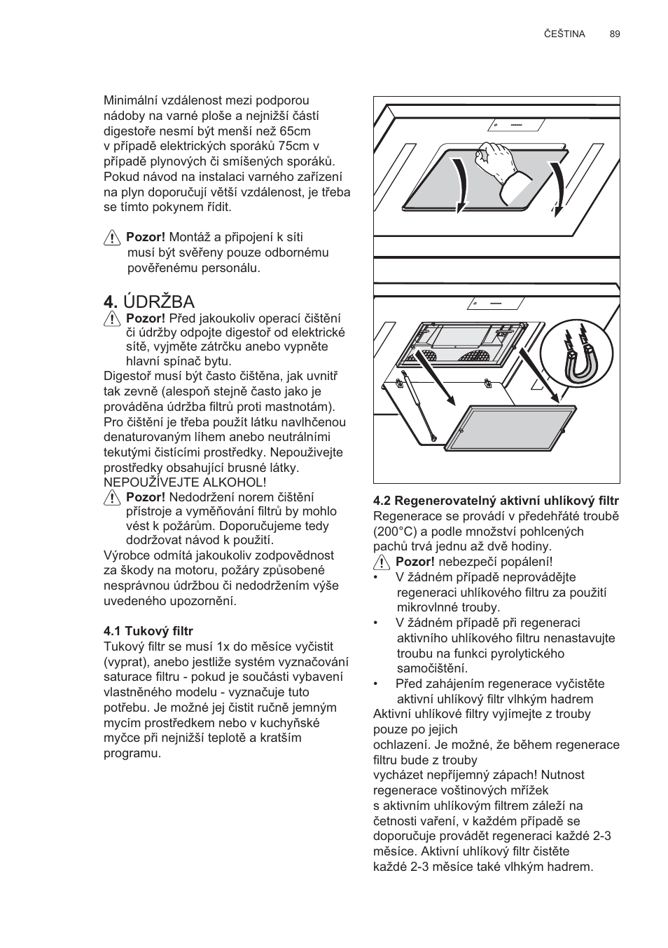 Údržba | AEG X81284WG0 User Manual | Page 89 / 160